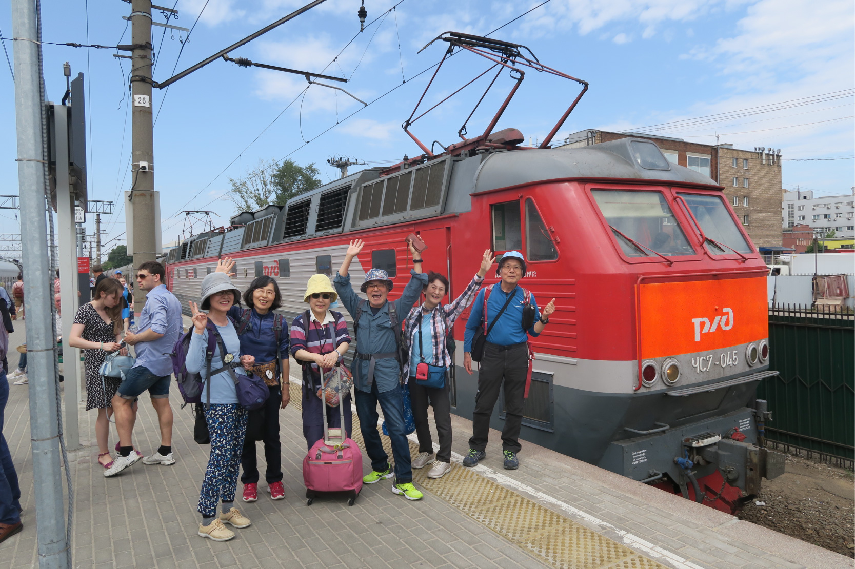写真5_モスクワへ到着、ウラジオストックから全長9,259kmのシベリア鉄道での壮大な旅